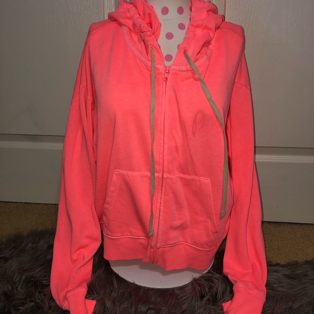 VS PINK full zip hoodie